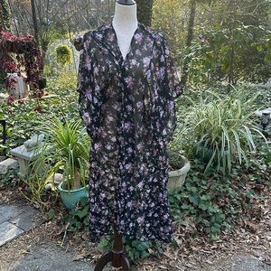 Band of Gypsies long floral kimono top